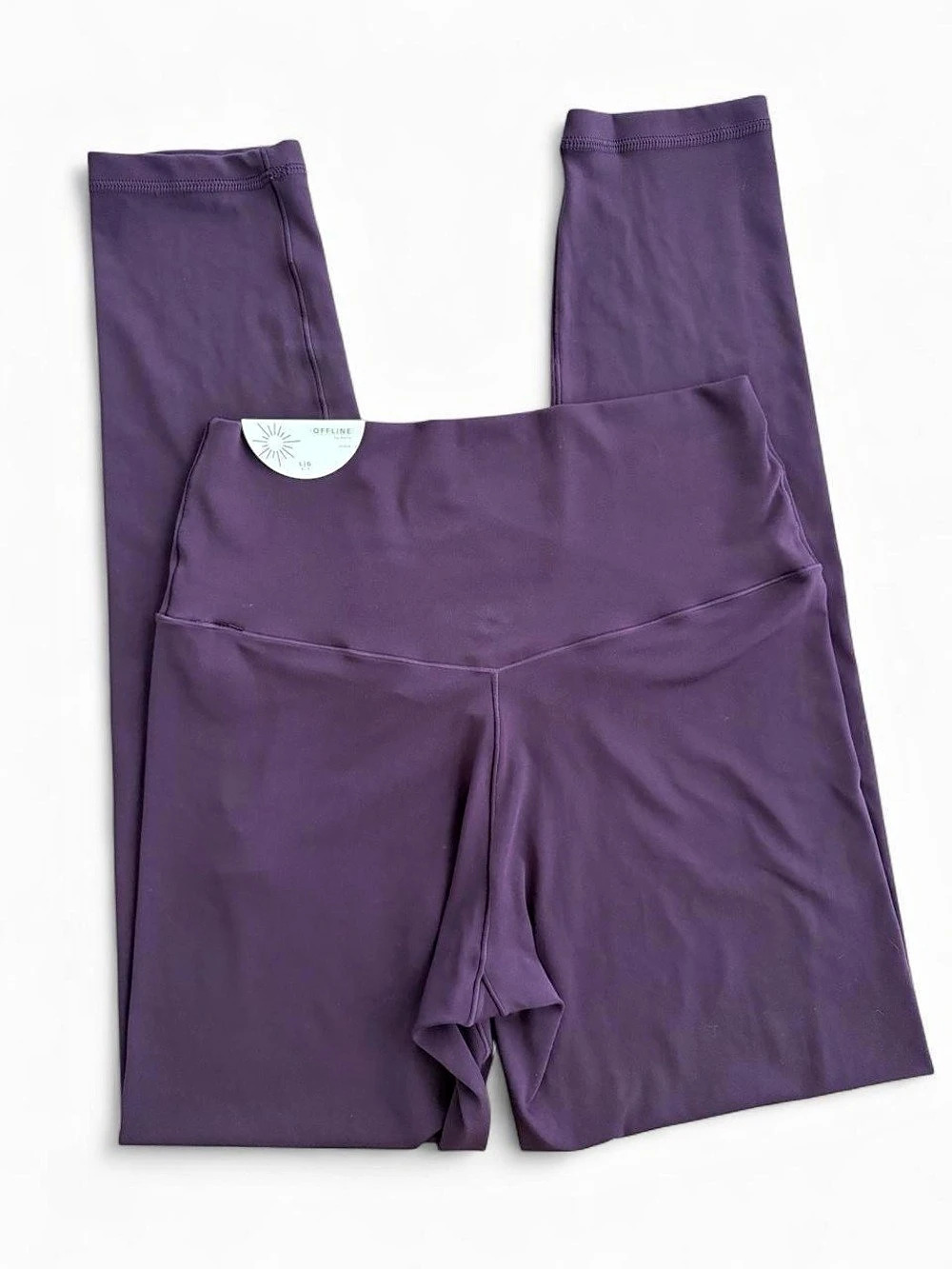OFFLINE by Aerie Real Me 7/8 High Waisted  Crossover Leggings NWT Size L